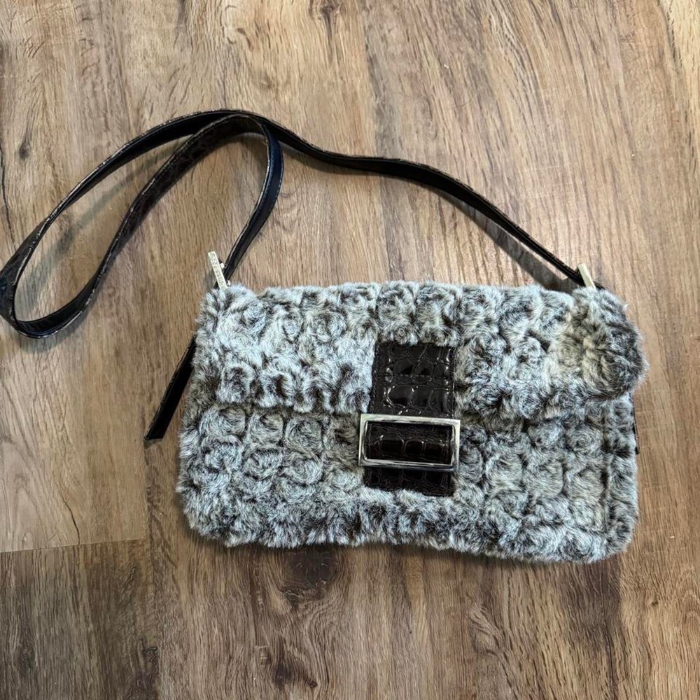 Express Y2k Faux Fur Purse